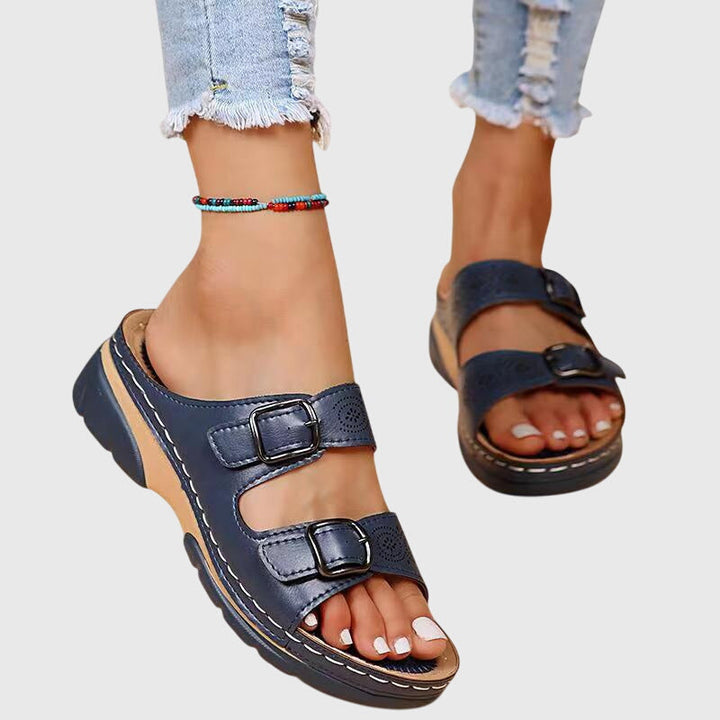 Diora™ | Sandali in Pelle Ortopedici