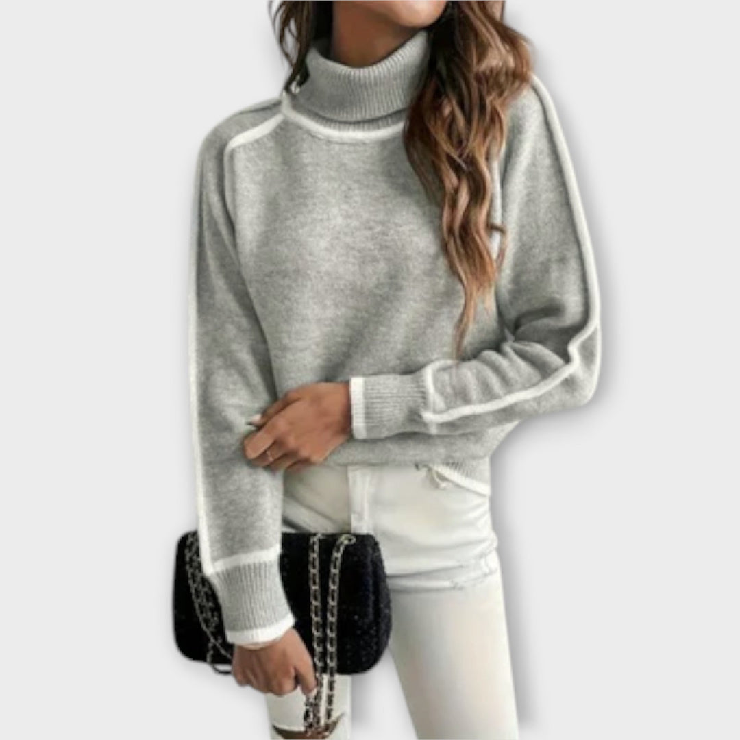Aurora - Maglione Collo Alto Casual