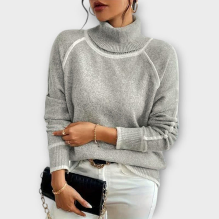 Aurora - Maglione Collo Alto Casual