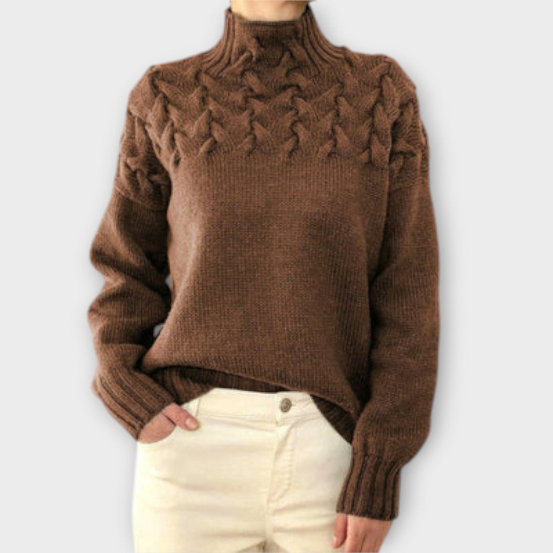 Eva - Maglione da Donna con Dettagli a Treccia