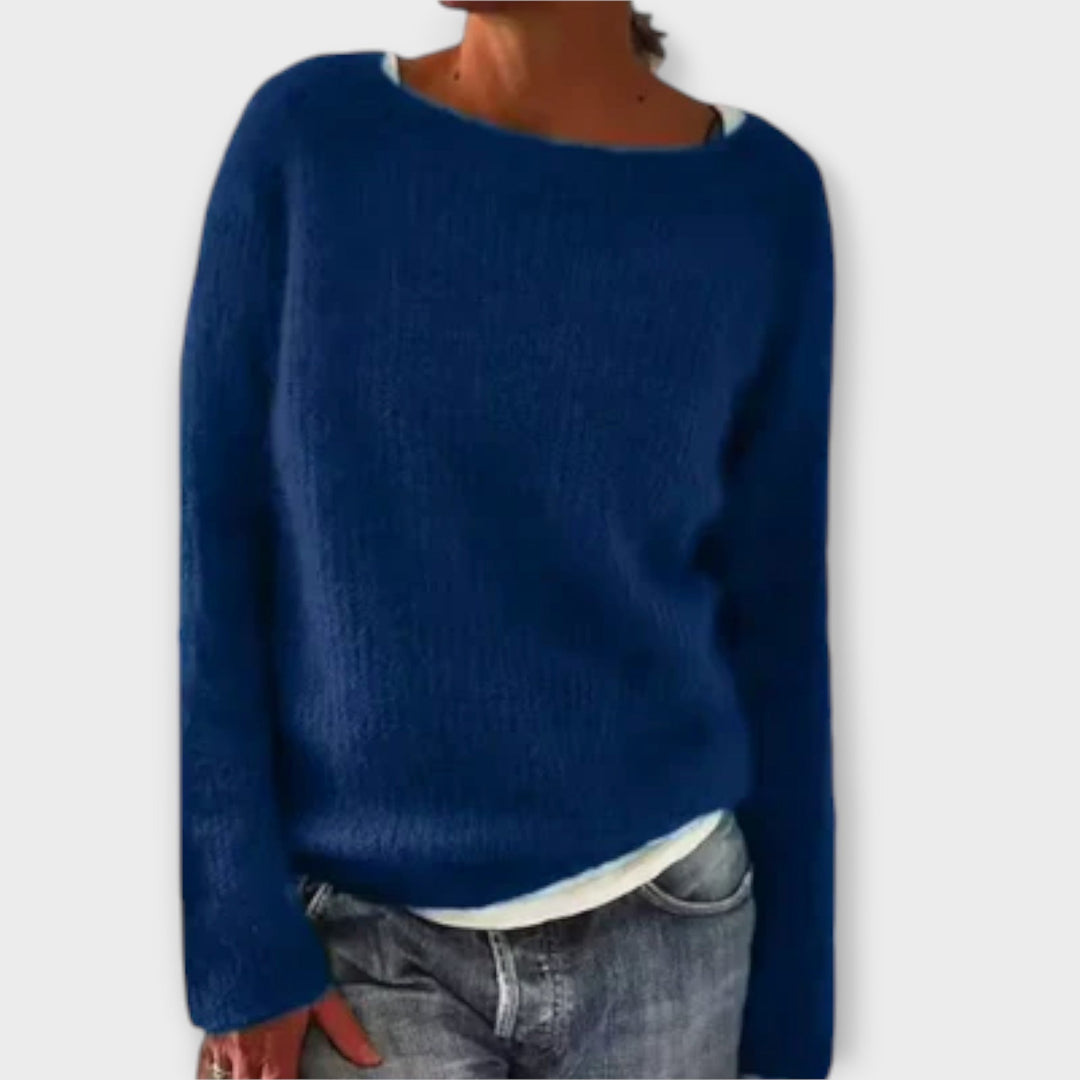 Regine – Maglione a Maglia di Colore Solido