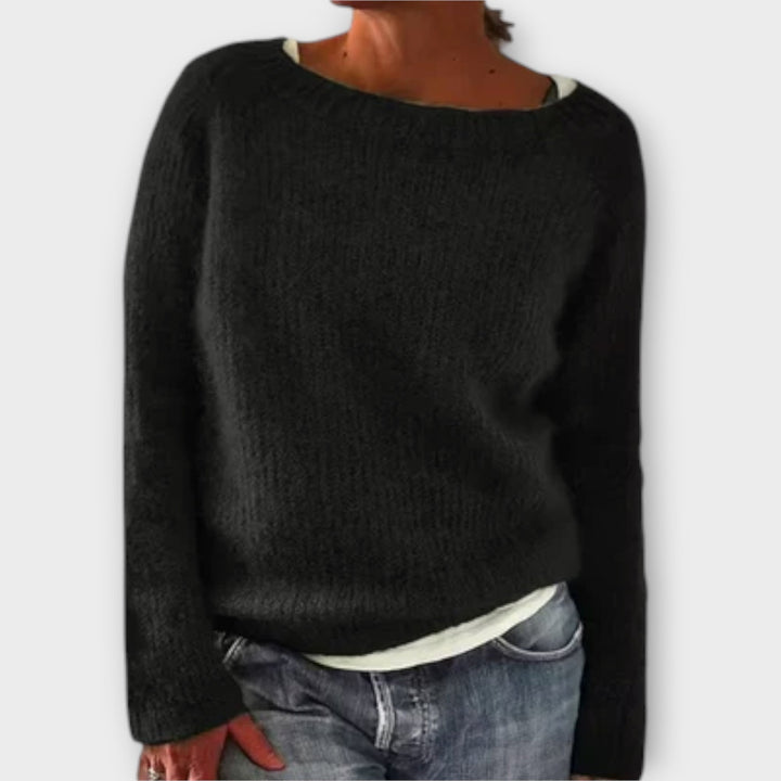 Regine – Maglione a Maglia di Colore Solido