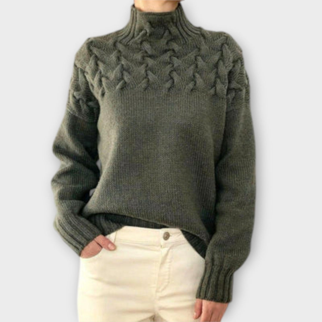 Eva - Maglione da Donna con Dettagli a Treccia