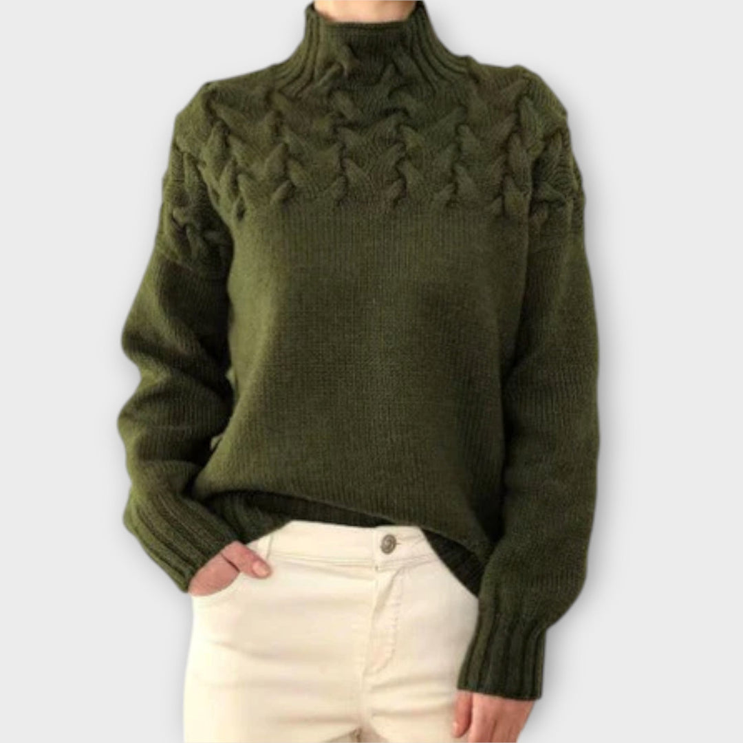 Eva - Maglione da Donna con Dettagli a Treccia