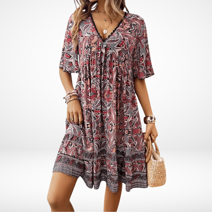 Ondina | Vestito Boho Svasato Fiorentino