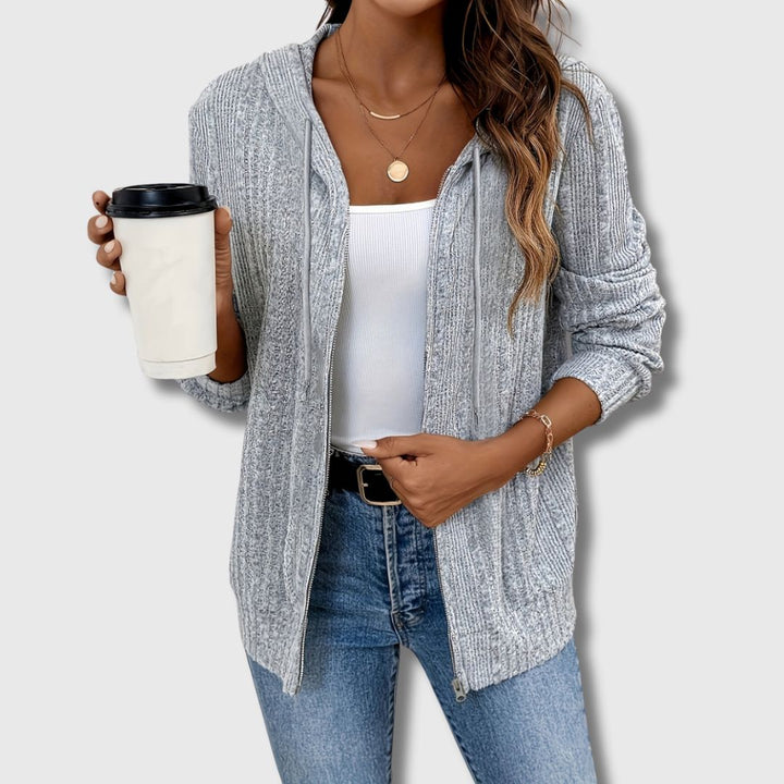 Giacca Quotidiana Elegante in Maglia per Donna