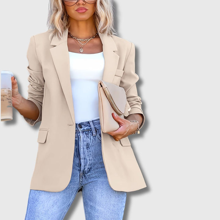 Sylvie - Blazer Donna Eleganza Beige Edizione Limitata
