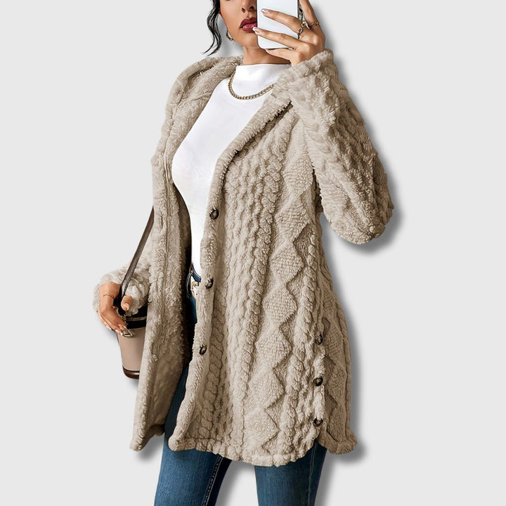 Élodie - Cappotto teddy per donne con cappuccio Edizione limitata