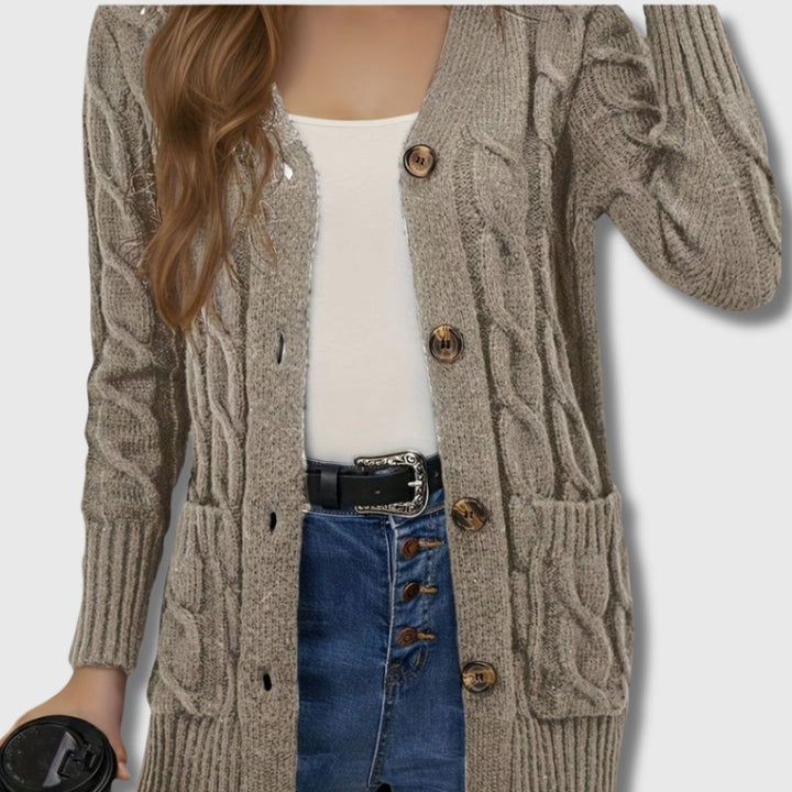 Édith - Cardigan Torcigliato Elegante per Donna
