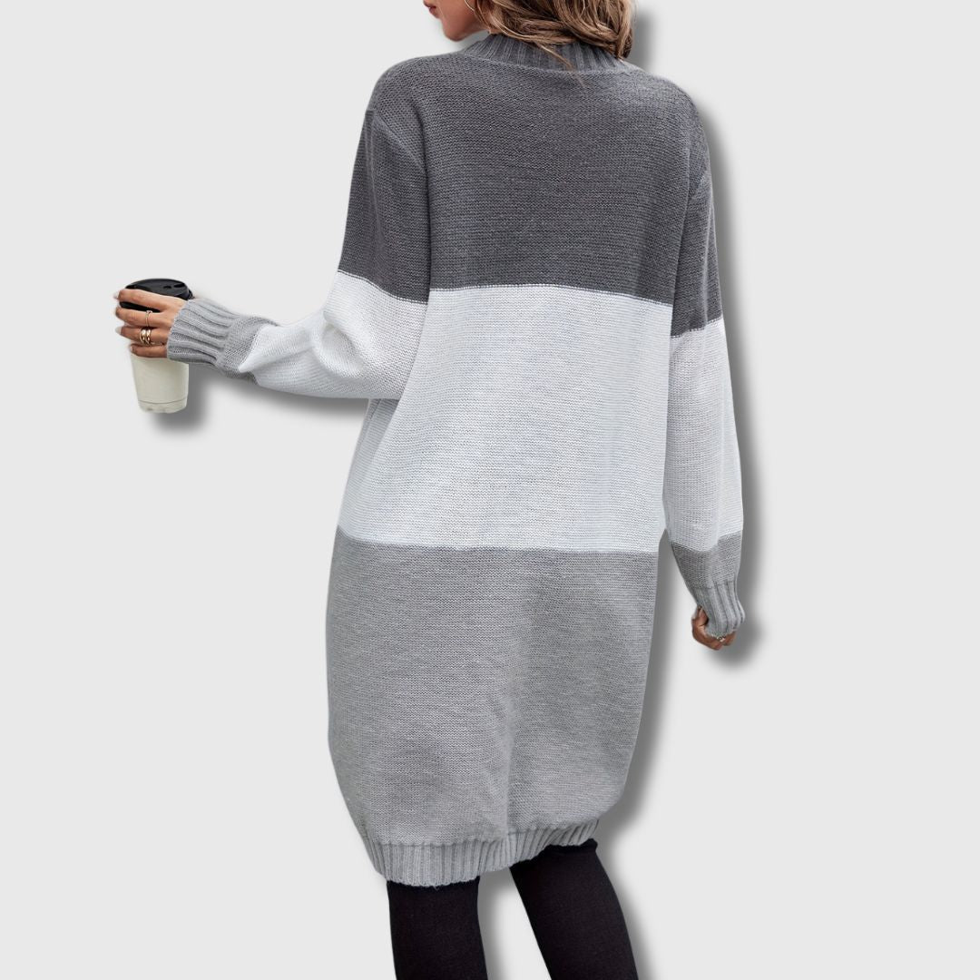 Colette – Cardigan donna a blocchi di colore con bottoni Edizione limitata