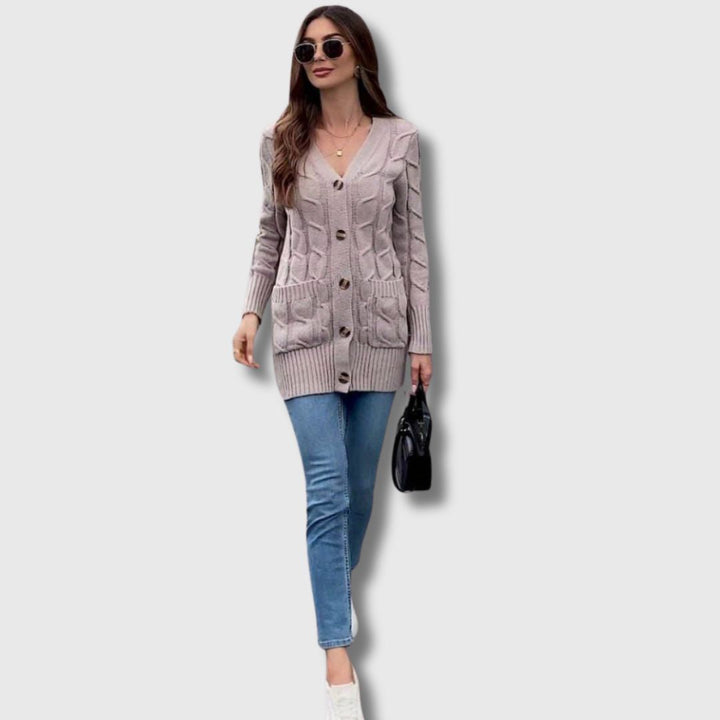 Édith - Cardigan Torcigliato Elegante per Donna