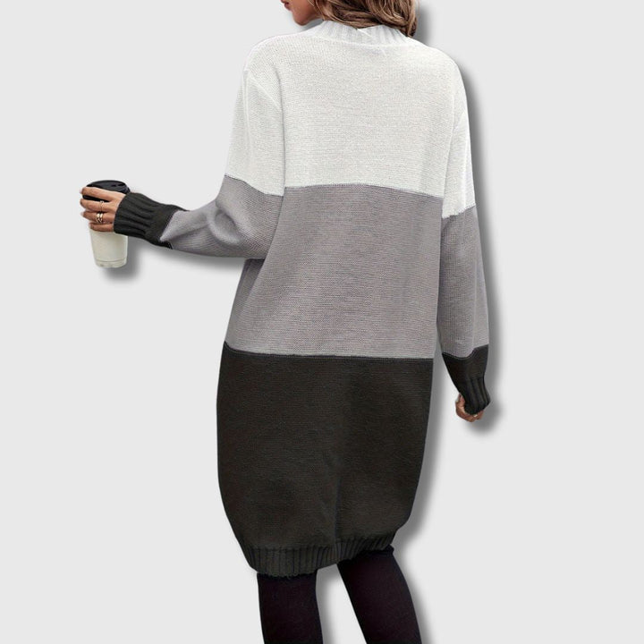 Colette – Cardigan donna a blocchi di colore con bottoni Edizione limitata