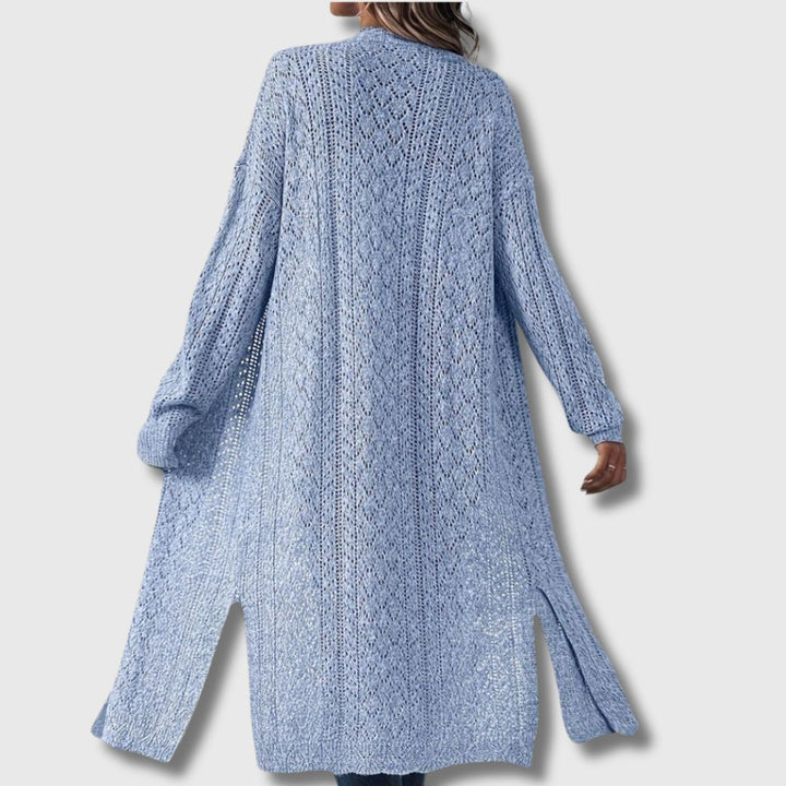 Clotilde - Cardigan Lungo Aperto Elegante per Donna