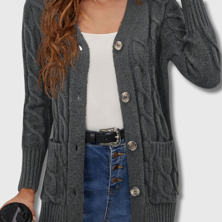 Édith - Cardigan Torcigliato Elegante per Donna