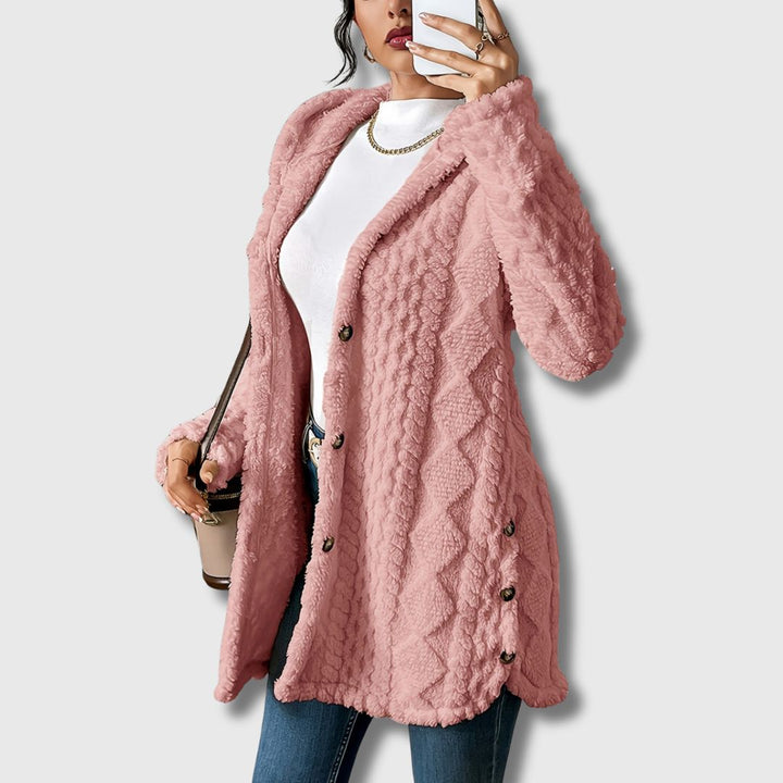 Élodie - Cappotto teddy per donne con cappuccio Edizione limitata