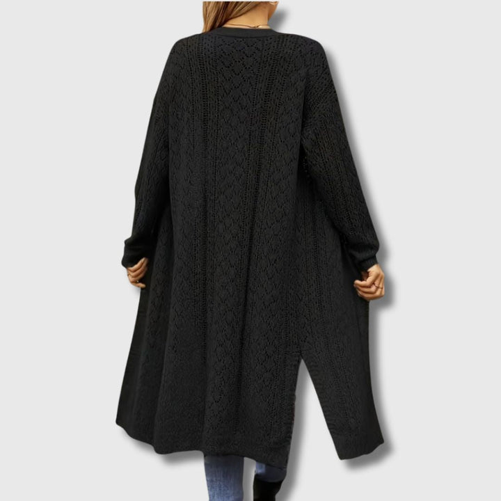 Clotilde - Cardigan Lungo Aperto Elegante per Donna