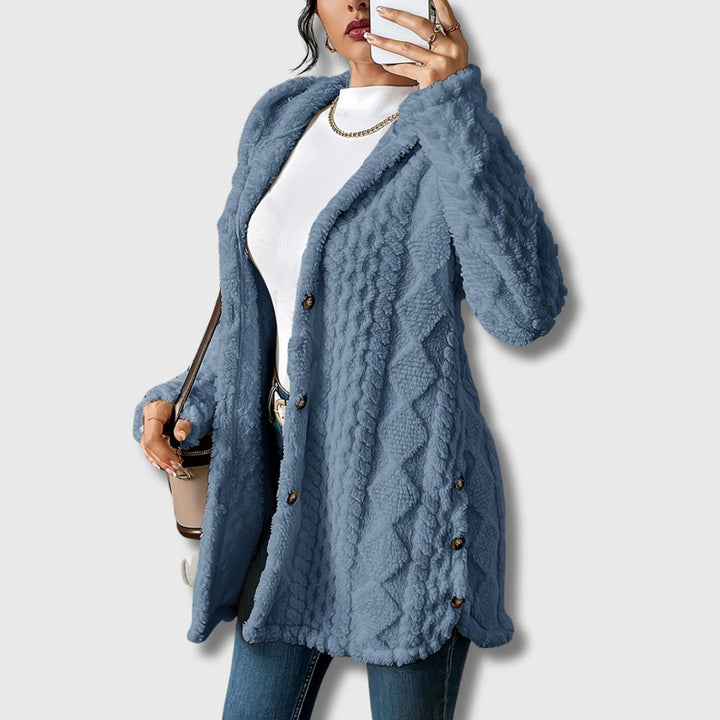 Élodie - Cappotto teddy per donne con cappuccio Edizione limitata