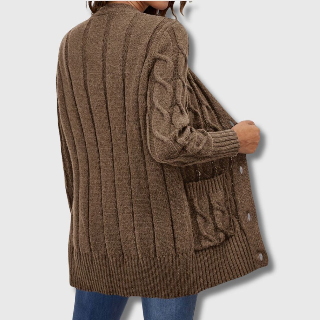 Édith - Cardigan Torcigliato Elegante per Donna