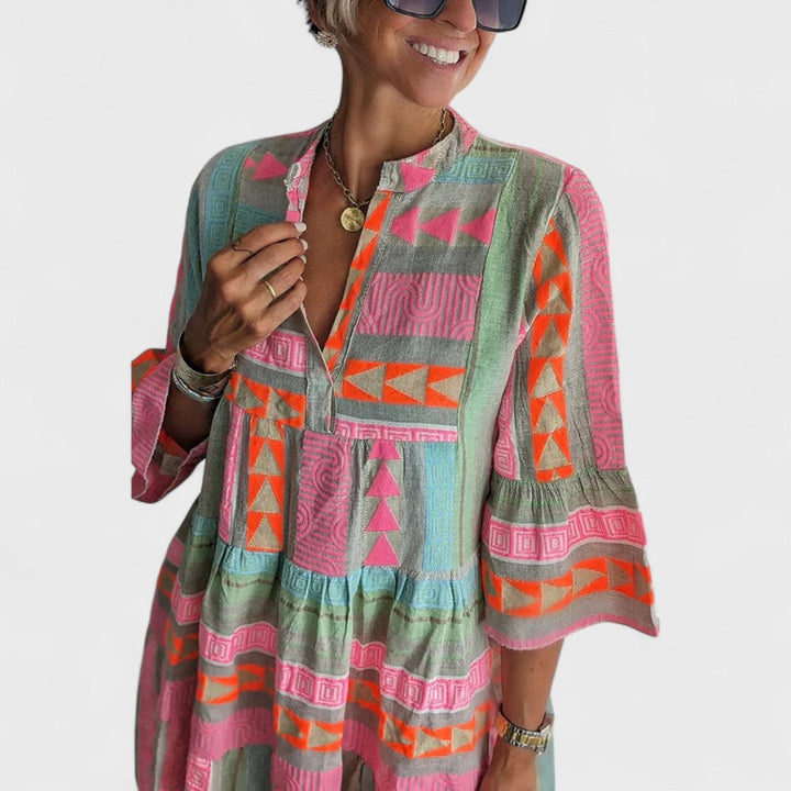 Juliane - Abito boho a balze