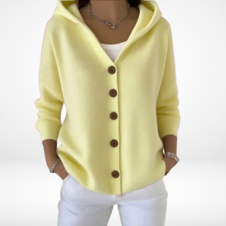 Nylah – Gilet con Cappuccio e Bottoni