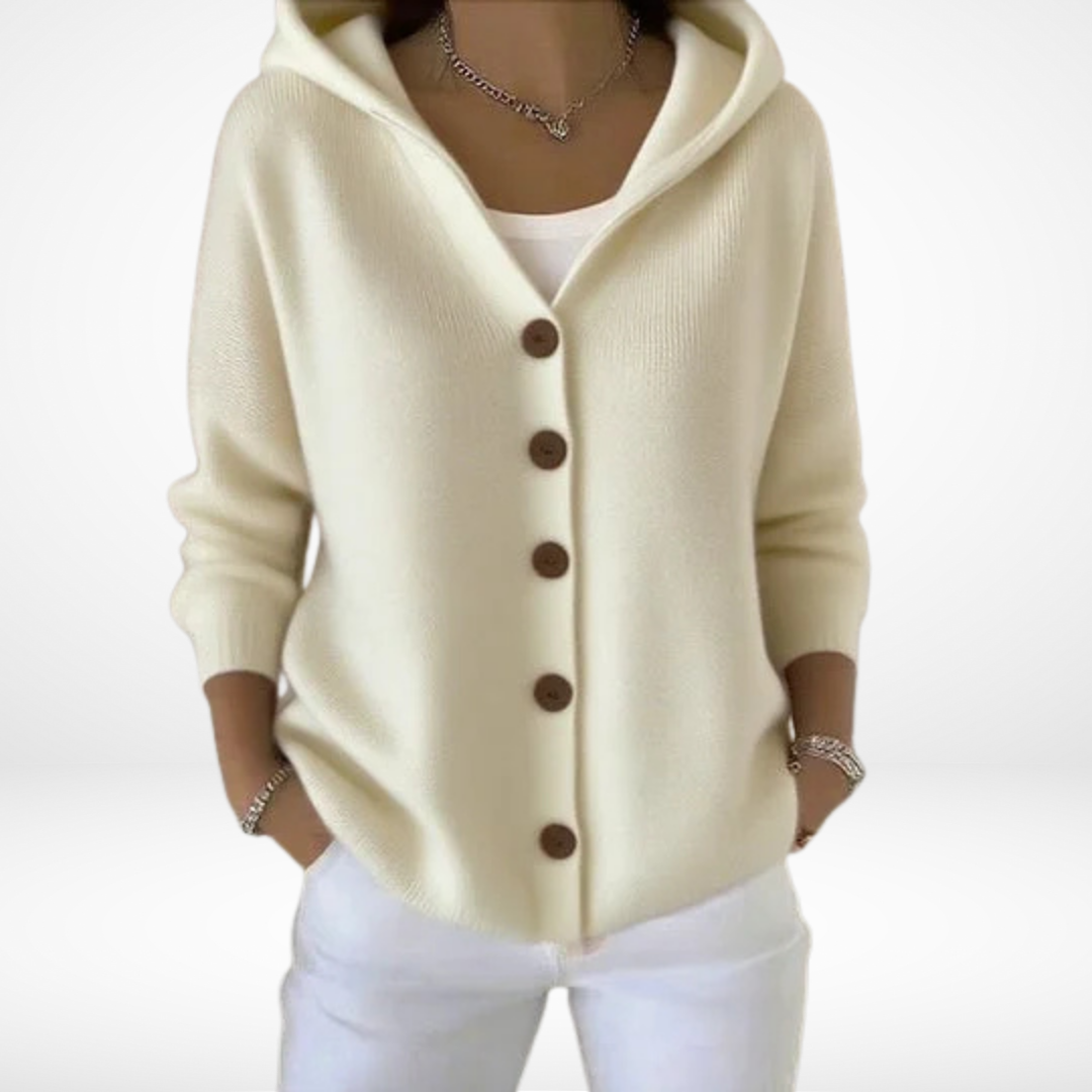 Nylah – Gilet con Cappuccio e Bottoni