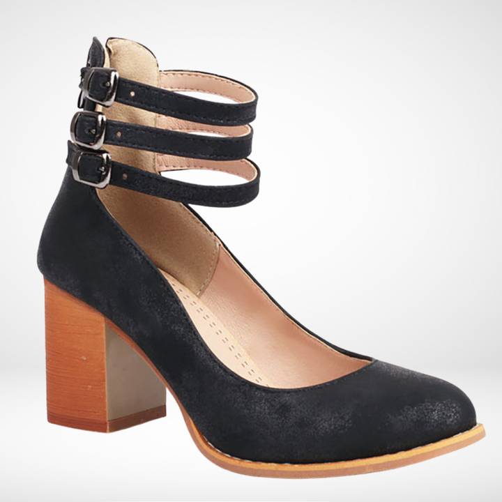 Allegra™ | Sandali con Cinturino e Tacco Spesso