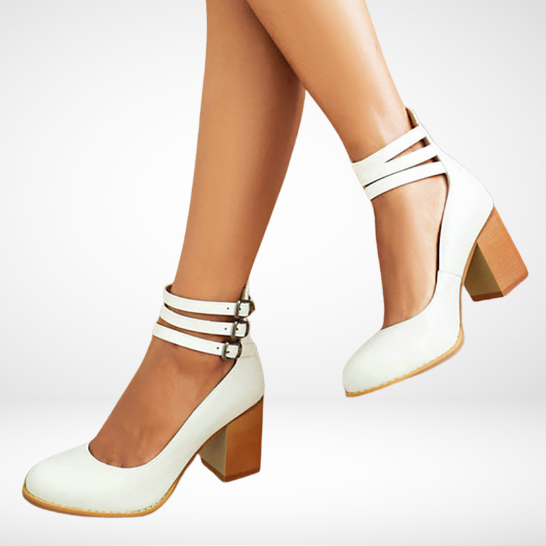 Allegra™ | Sandali con Cinturino e Tacco Spesso