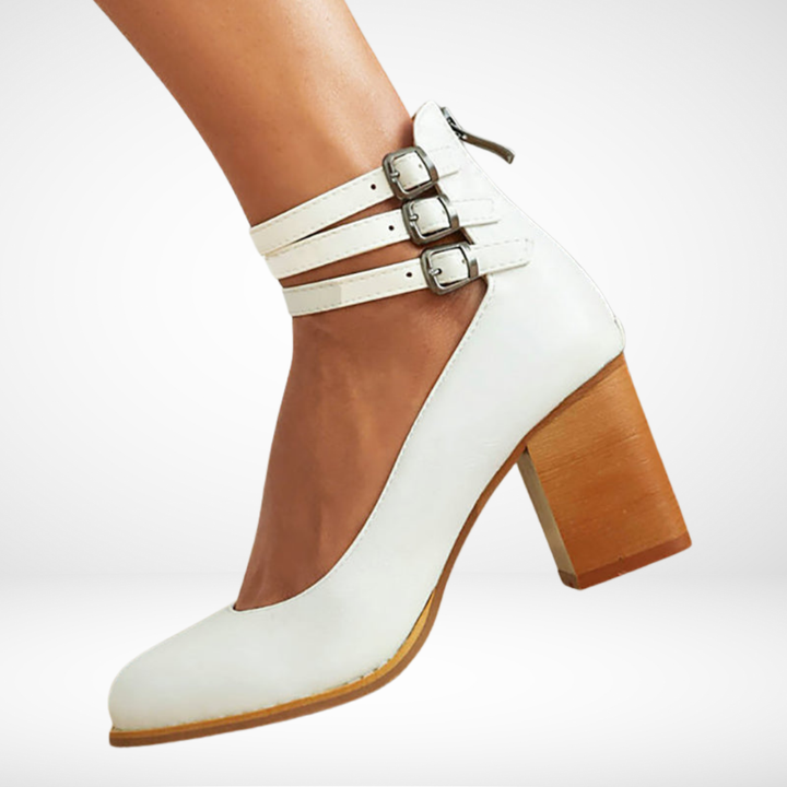 Allegra™ | Sandali con Cinturino e Tacco Spesso