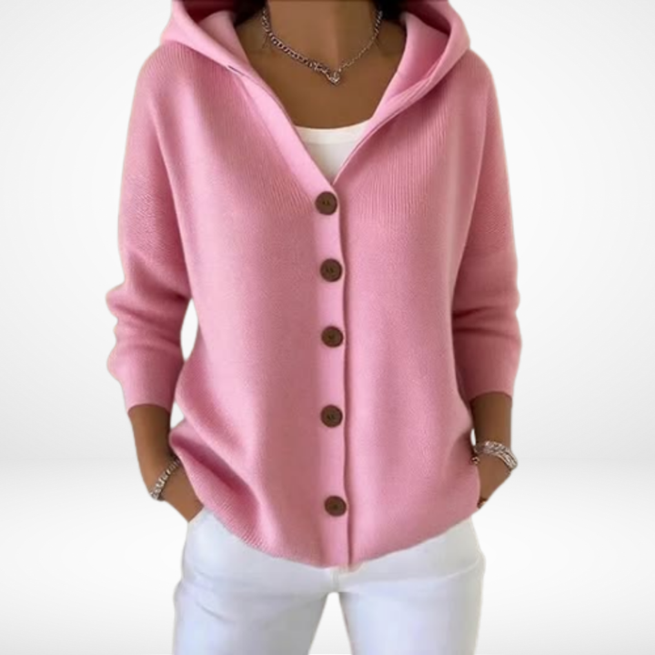 Nylah – Gilet con Cappuccio e Bottoni