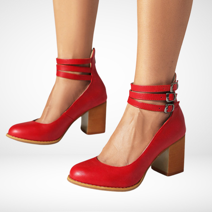 Allegra™ | Sandali con Cinturino e Tacco Spesso