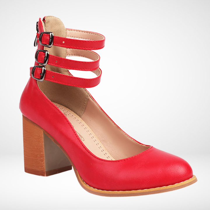 Allegra™ | Sandali con Cinturino e Tacco Spesso