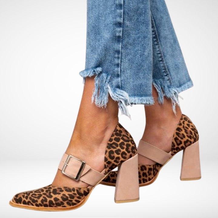 Vittoria™ | Sandali Leopardati in Camoscio
