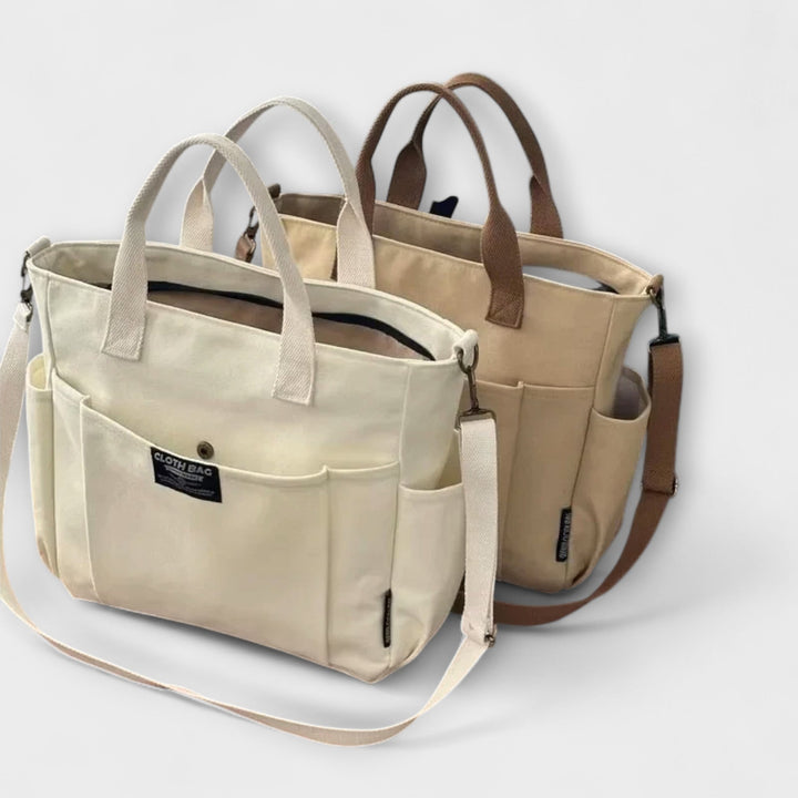 Angela - Borsa a Spalla Minimalista in Tela