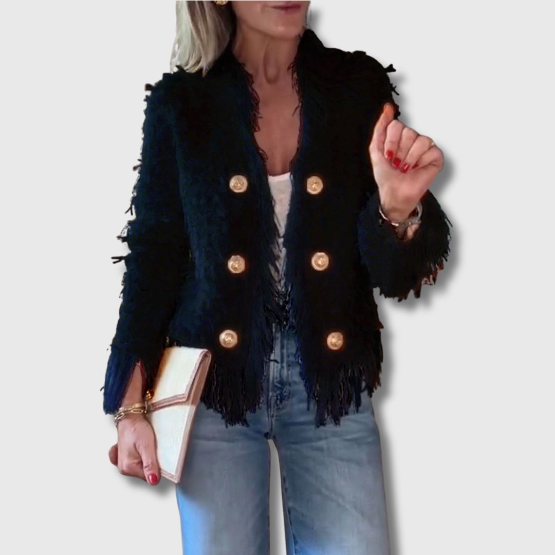 Linda - Cardigan Casual con Frange | Edizione Limitata