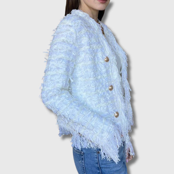 Linda - Cardigan Casual con Frange | Edizione Limitata
