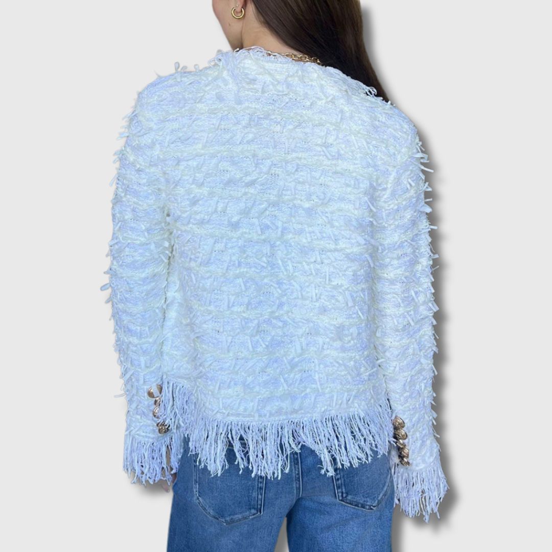 Linda - Cardigan Casual con Frange | Edizione Limitata