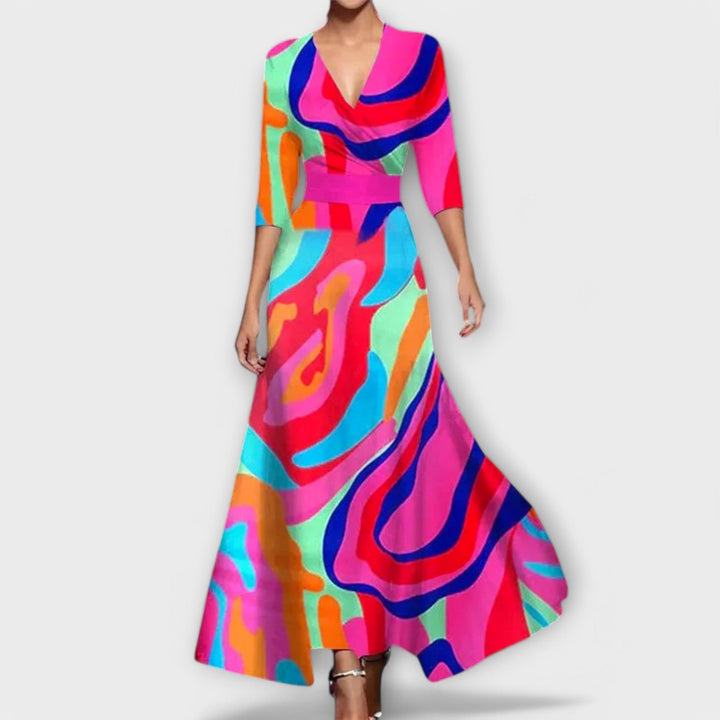 Alma - Abito da Donna Elegante con Design a Maniche