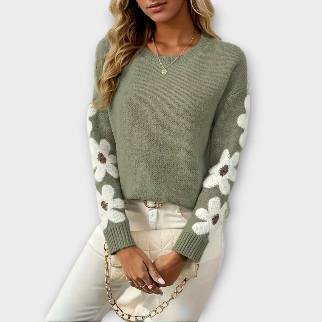 Silka - Maglione Morbido con Design Floreale