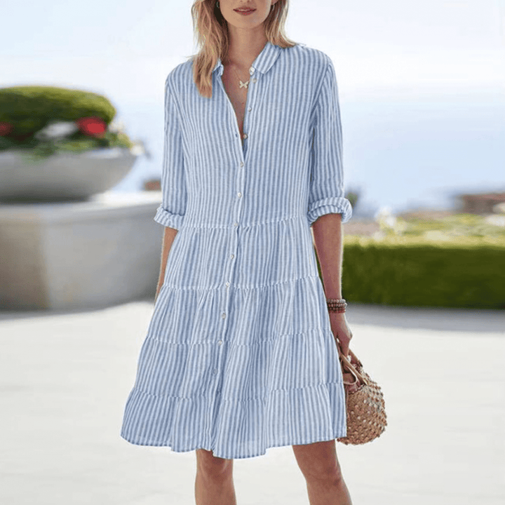 Licia | Vestito a righe leggero