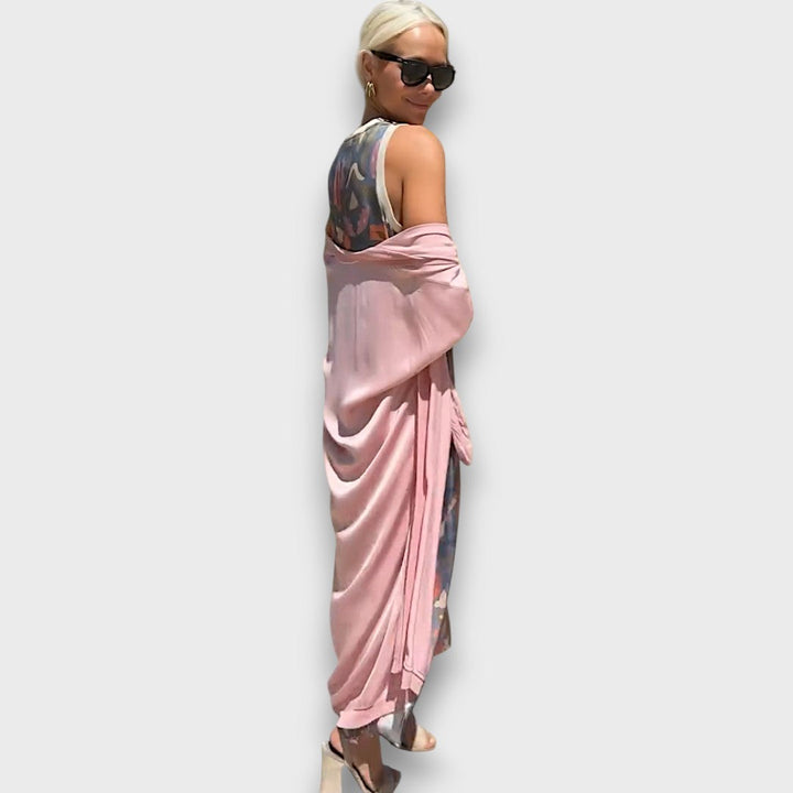 Elveria –  Maxi Abito Con Cardigan
