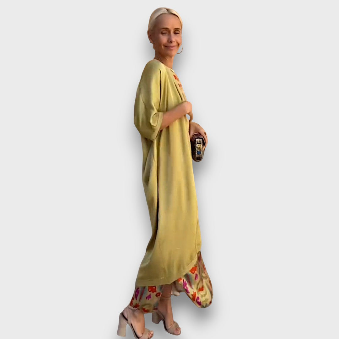 Elveria –  Maxi Abito Con Cardigan