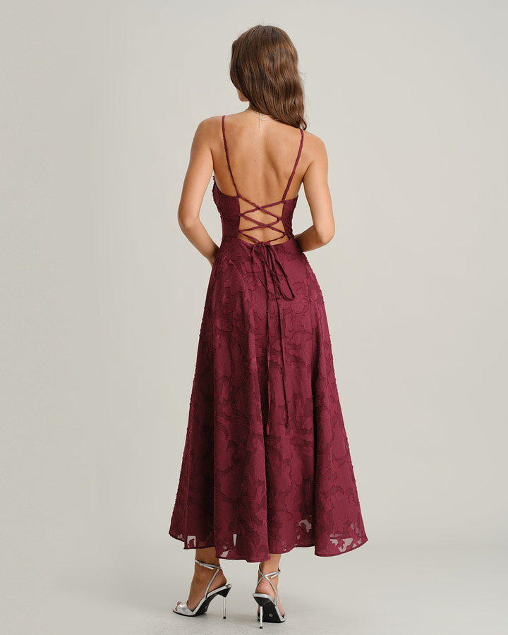 Vestito Vireya — Eleganza Scarlatta in Ogni Passo